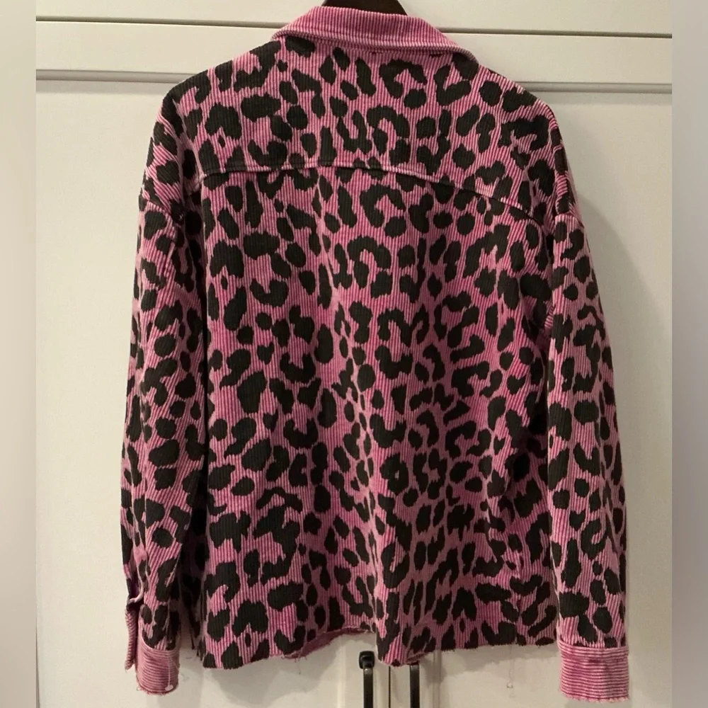 Entro Corduroy Animal Print Jacket Sz M NWOT - Picture 5 of 11